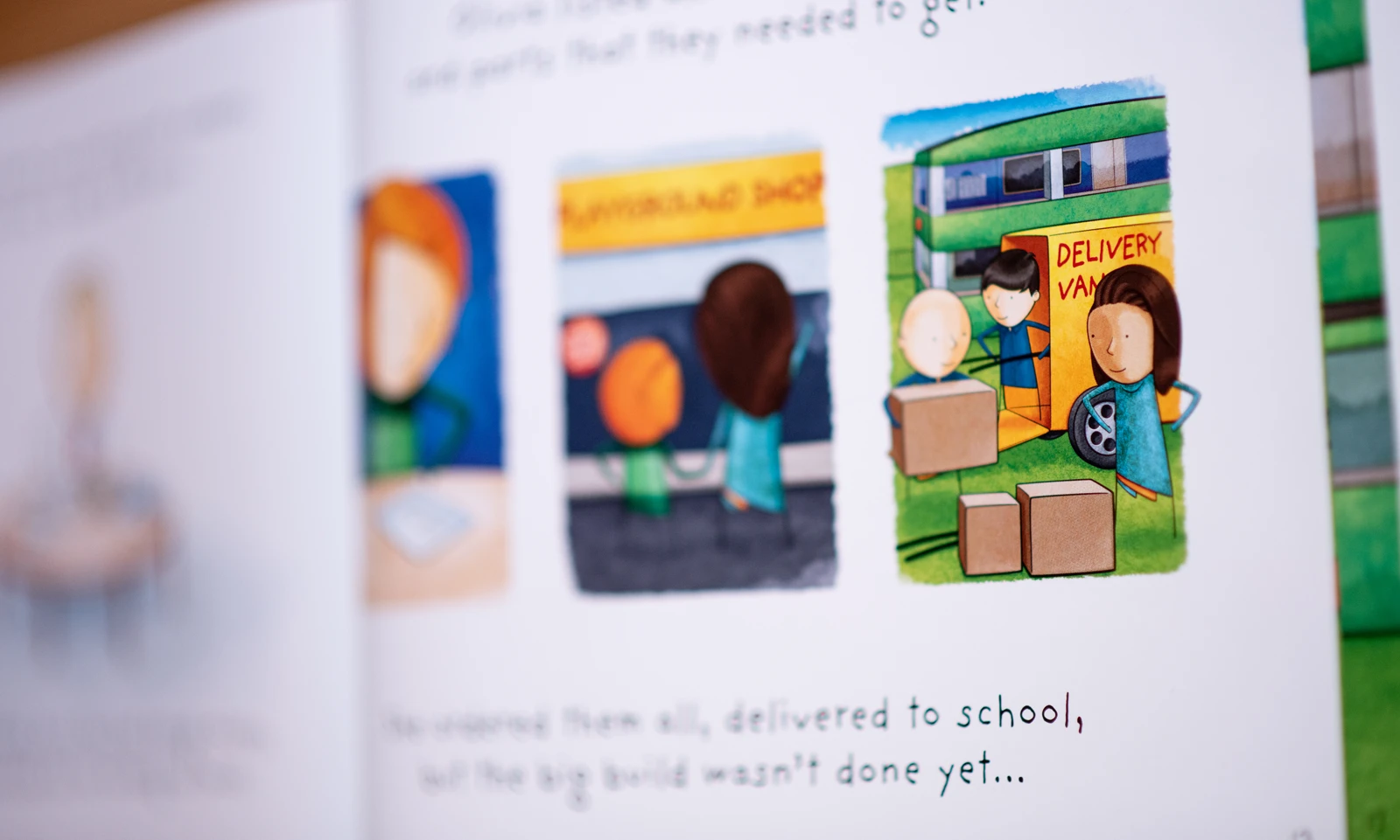 When I Grow Up: The Big Build illustrated page spread