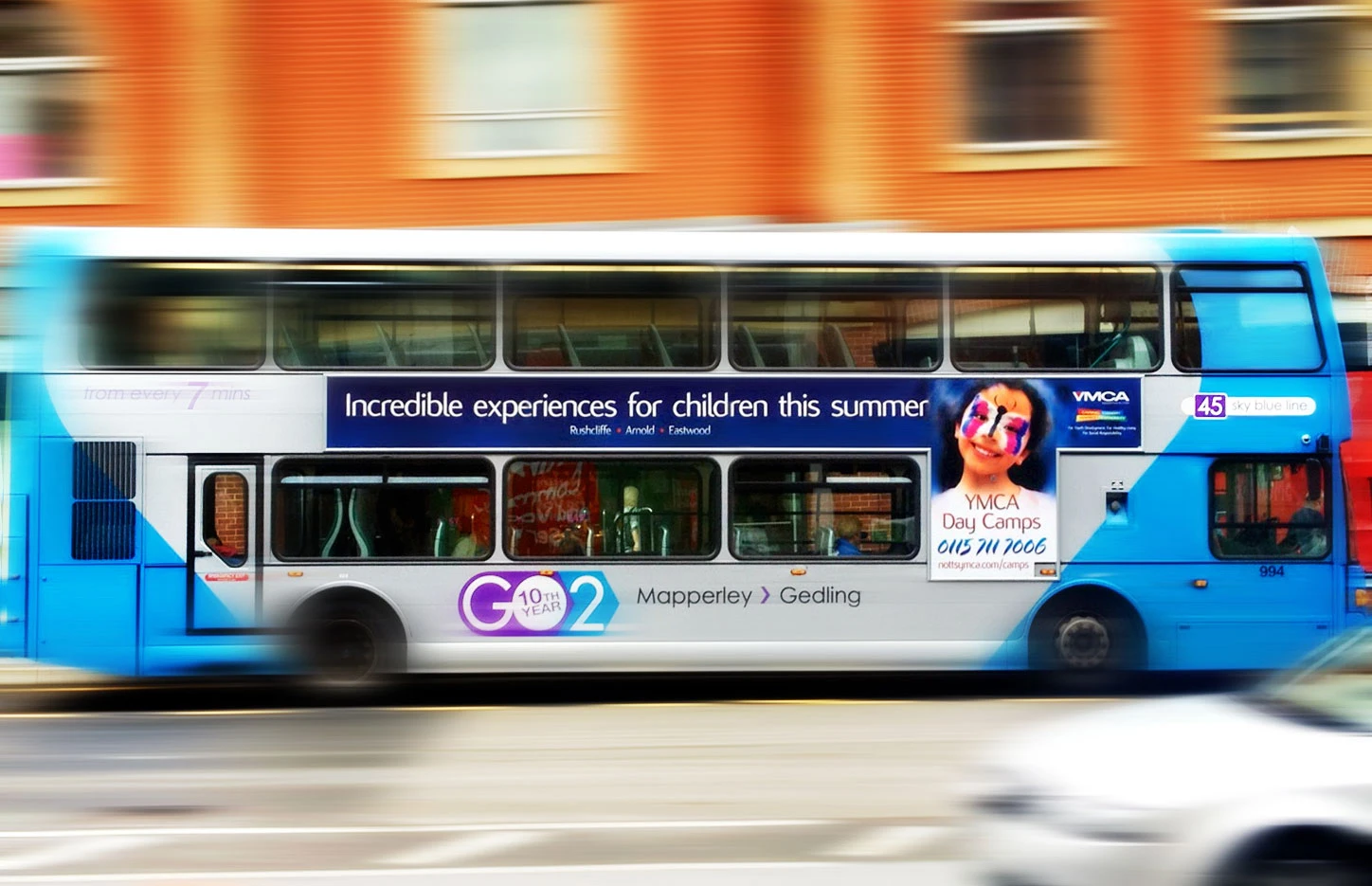 YMCA Day Camps Bus Ad