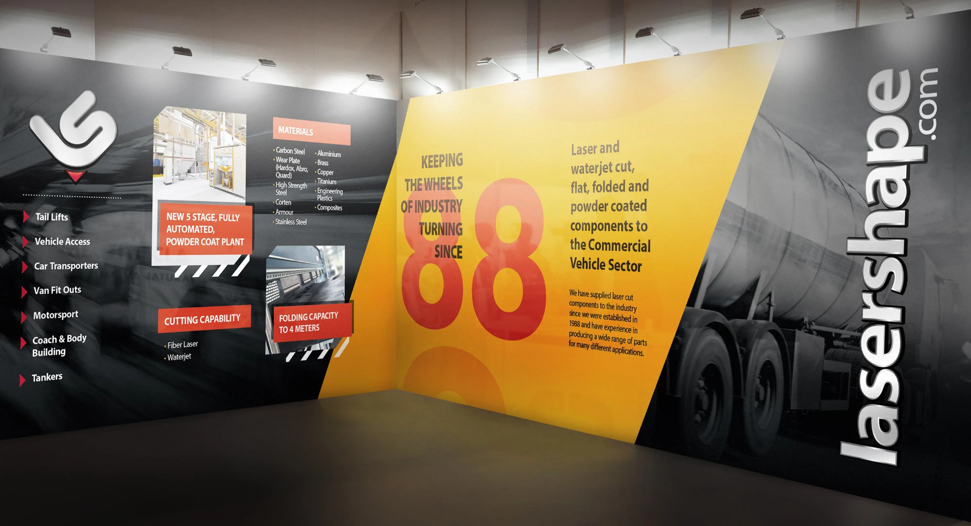 Lasershape Exhibition Panel