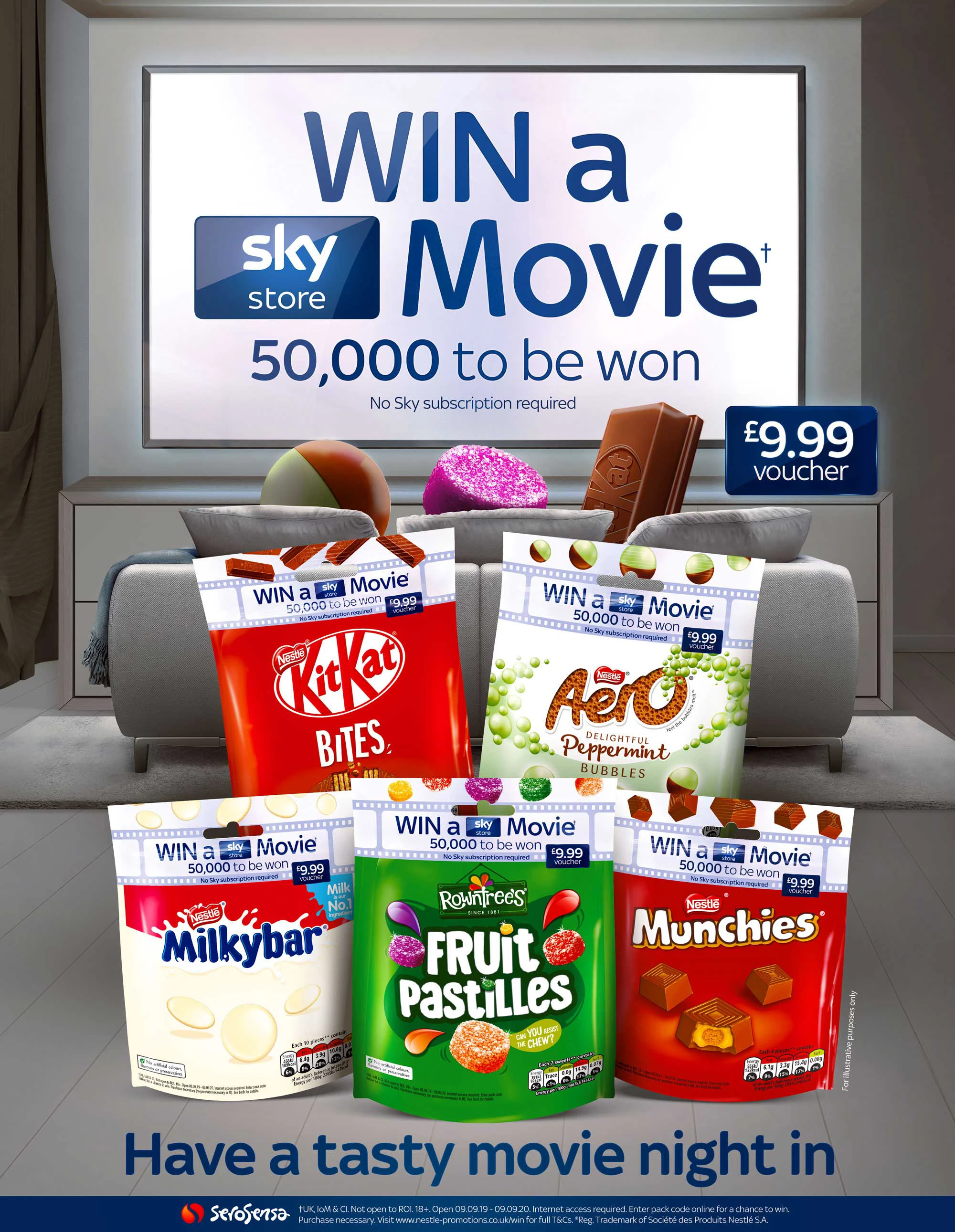 Sky Store Promo Campaign across all Nestlé Confectionery