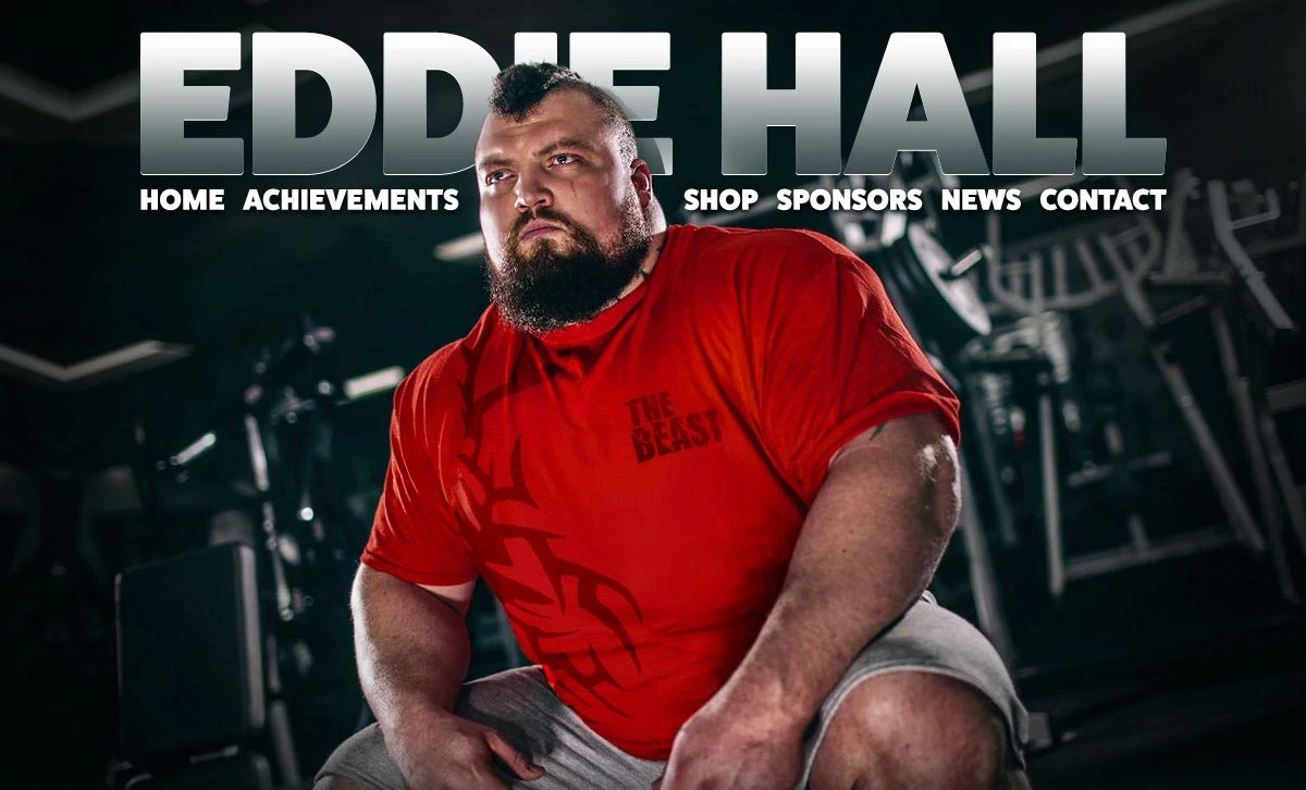 Eddie Hall personal website design