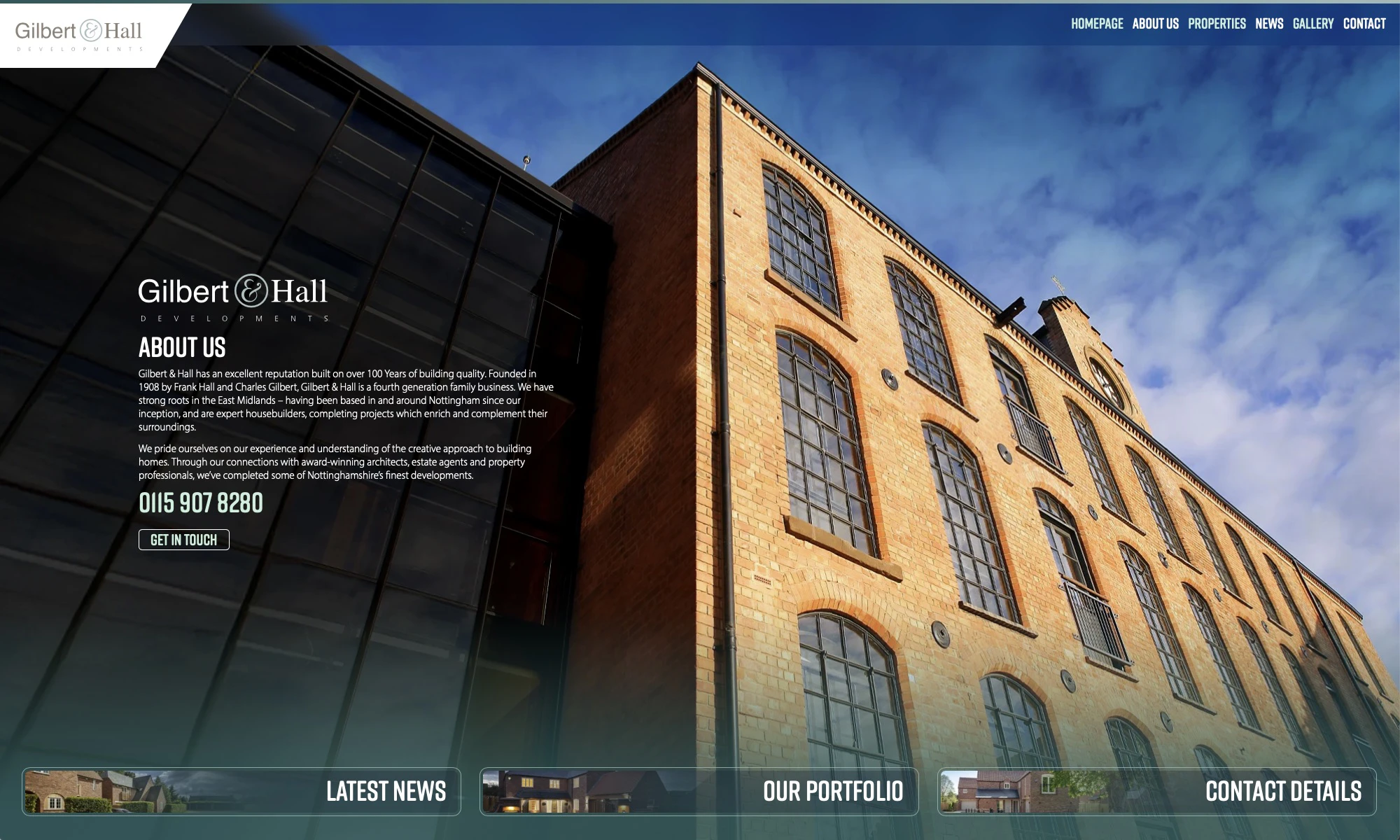 Gilbert & Hall Website