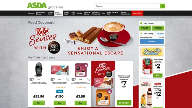 Dolce Gusto website design