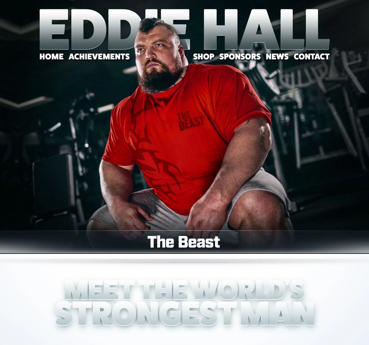 Eddie Hall Strongman Website