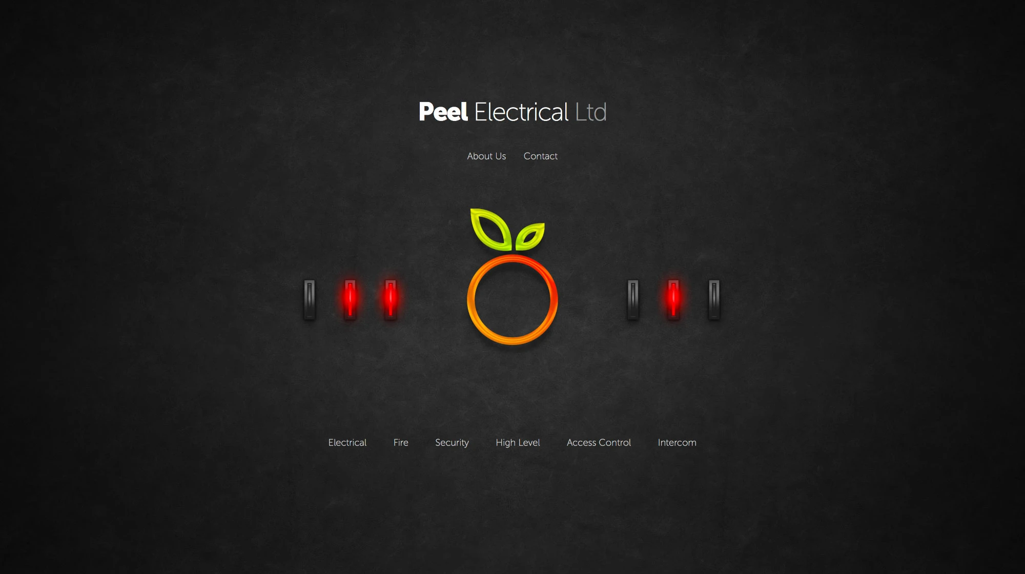 Peel Electrical website design