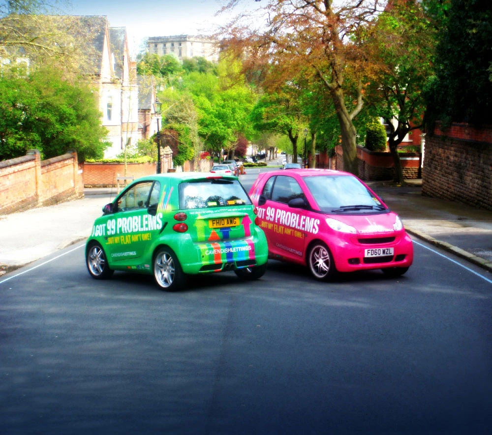 Cavendish Lettings Smart Car Wraps