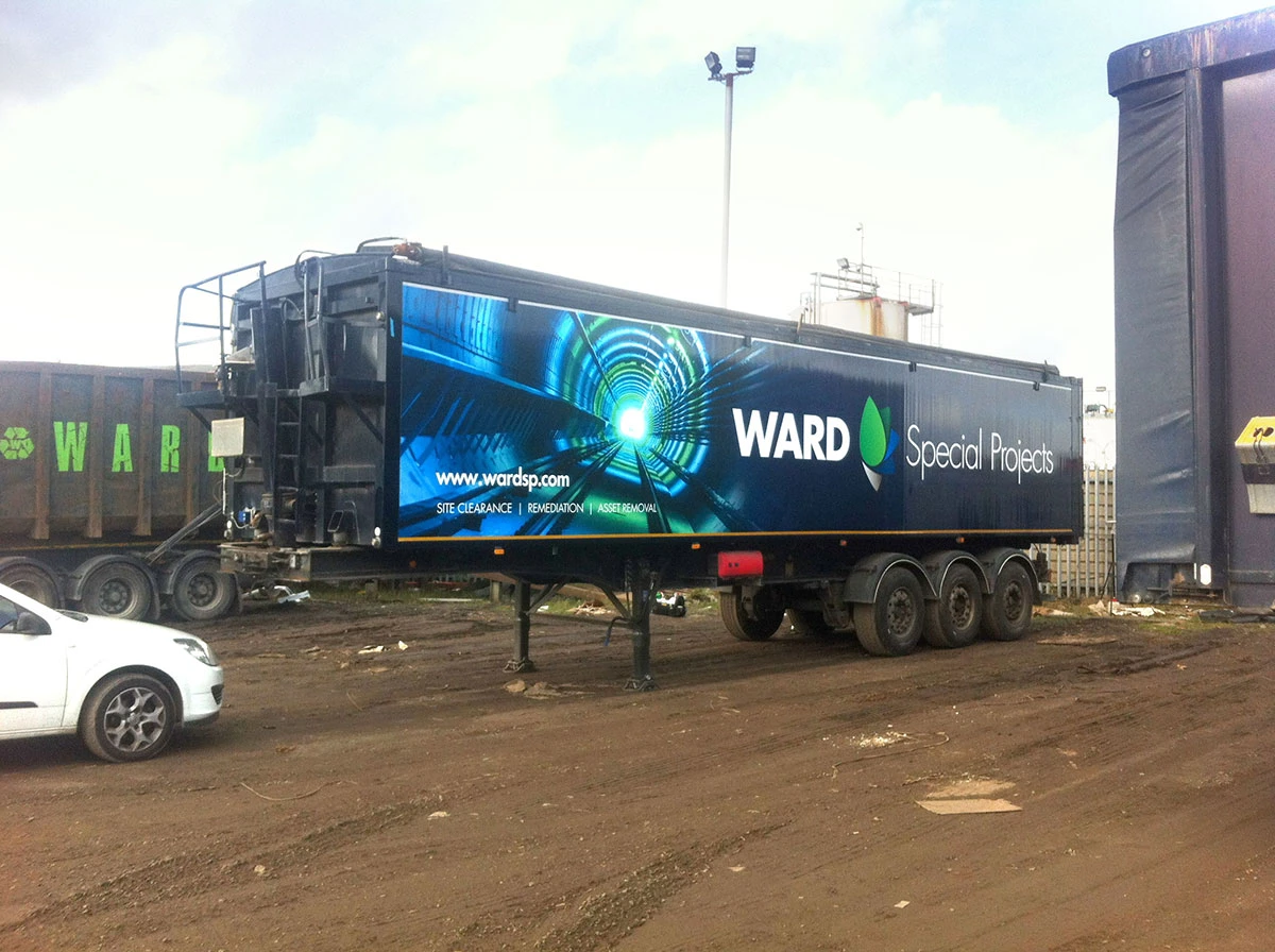 Ward Special Projects articulated trailer wrap